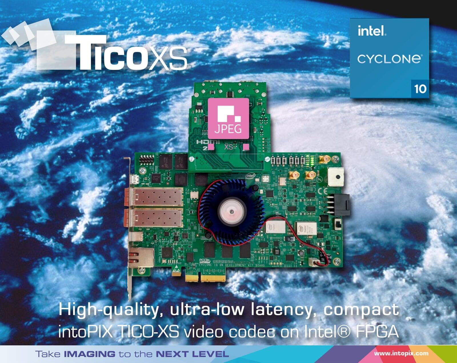 intoPIX, Intel® Cyclone® 10 GX 개발 플랫폼을 위한 새로운 JPEG XS 4K60 HDMI 평가 설계 제공